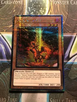 BURNER, DRAGON RULER OF SPARKS QUARTER CENTURY SECRET RARE RA03-EN256 YUGIOH! - Image 1