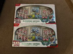 LOT OF 2 - Pokemon TCG Scarlet & Violet 151 Blooming Waters Premium Collection - Image 1
