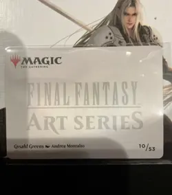 Gysahl Greens Gold Stamped Art Card - FINAL FANTASY 10/53 NM MTG Gold Art Signed - Image 2