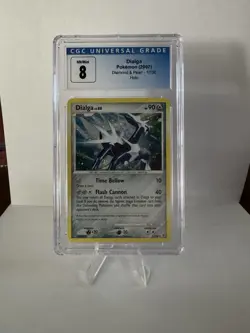 Dialga Pokemon Card CGC Graded 8 Diamond & Pearl Holo 2007 - Image 1