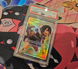 Zinnia Full Art - 2018 Pokemon Card Sun & Moon Dragon Majesty #70 - PSA 9 - Image 1