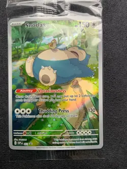 Pokemon TCG Snorlax Promo Scarlet & Violet 151 Black Star Holo Card #051 - Image 1