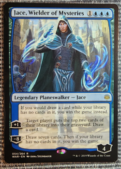 2019 MTG War of the Spark Jace, Wielder of Mysteries 054/269 Raw NM - Image 1