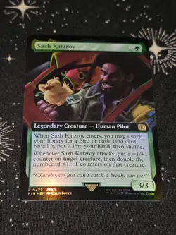 Sazh Katzroy 472, Final Fantasy, Extended Art FOIL, FIN MTG TCG - Image 1