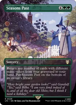 MTG English Seasons Past (Borderless) NM Foil - Image 1