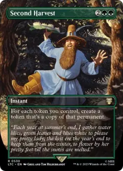 MTG English Second Harvest (Borderless) NM Foil - Image 1