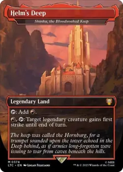MTG English Helm's Deep - Shinka, the Bloodsoaked Keep NM Foil - Image 1