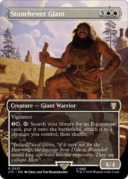 MTG English Stonehewer Giant (Borderless) NM Foil - Image 1