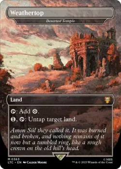 MTG English Weathertop - Deserted Temple NM Foil - Image 1