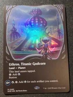 Uthros, Titanic Godcore - Foil - Borderless - EOE - MTG - EN - NM - 0285 - Image 1