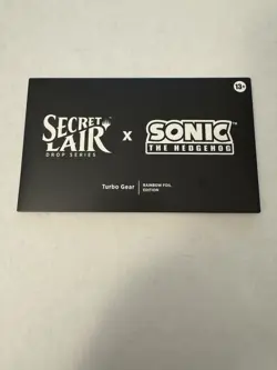 MTG Secret Lair x Sonic Turbo Gear Rainbow Foil 🌈Edition “In Hand” - Image 1