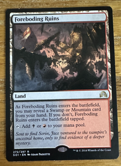 MTG Shadows Over Innistrad, Foreboding Ruins -- Light Played - Image 1