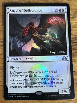 MTG Shadows Over Innistrad, Angel of Deliverance Promo -- Light Played Foil - Image 1