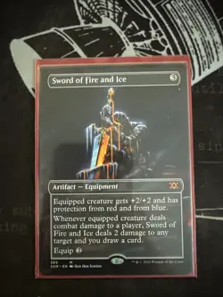 Sword of Fire and Ice (Borderless) #365 (NM) Double Masters 2XM Magic MTG - Image 1