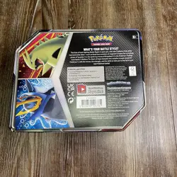 POKEMON (V STRIKERS TIN) TYRANITAR/EMPOLEON 2021 EMPTY TRADING CARD GAME - Image 3