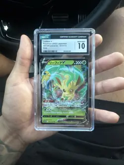 Japanese Pokemon 2022 Leafeon VSTAR CGC 10 Gem Mint - Image 1