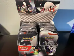 Pokemon Unova Mini Tins Black Bolt White Flare Display 8 Tins Brand New W/ Disp - Image 1