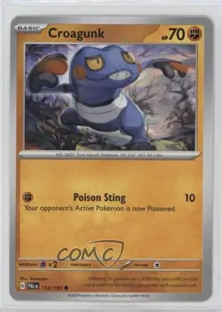 Croagunk Pokemon SV02: Paldea Evolved #114 z6b - Image 1