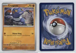 Croagunk Pokemon SV02: Paldea Evolved #114 z6b - Image 3