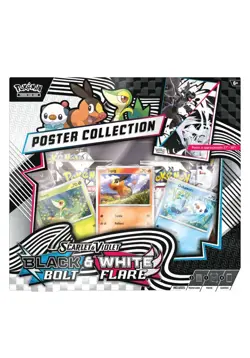 Pokemon Black Bolt White Flair-Unova Poster Collection Box-(4 Packs) SV 10.5 New - Image 1