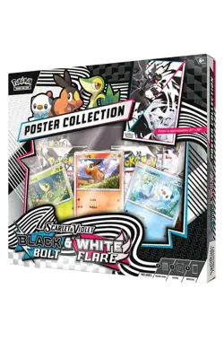 Pokemon Black Bolt White Flair-Unova Poster Collection Box-(4 Packs) SV 10.5 New - Image 3