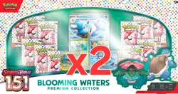 Pokemon TCG Scarlet & Violet 151 Blooming Waters Premium Collection 2x BOXES - Image 1