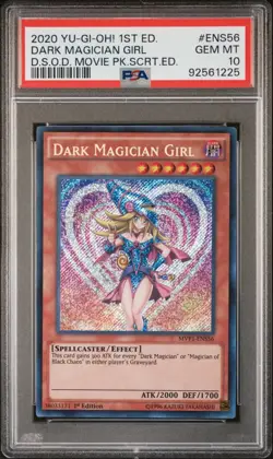 Dark Magician Girl Yugioh 2020 MVP1-ENS56 Secret Rare 1st Edition PSA 10 - Image 1