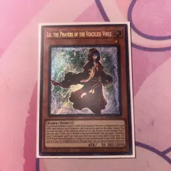 LO, THE PRAYERS OF THE VOICELESS VOICE 1ST EDITION SECRET RARE PHNI-EN019 YUGIOH - Image 1