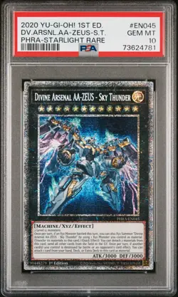 Divine Arsenal AA-ZEUS - Sky Thunder 2020 Yugioh PHRA-EN045 Starlight 1st PSA 10 - Image 1