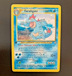 Pokemon Card Feraligatr Holo 1a EDIZIONE 5/111 Neo Genesis ITA italiano good GD - Image 1