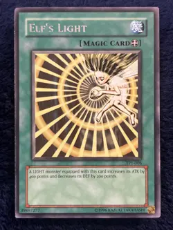 Vintage YuGiOh Rare - Elf’s Light TP1-006 Tournament Pack - Image 1