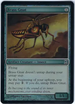 FOIL Brass Gnat Time Spiral Common - MTG Magic the Gathering Card - Image 1