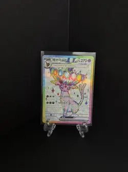 Espeon ex PROMO 142/SV-P Korean exclusive Pokemon RARE S&V Full Art Card - Image 1
