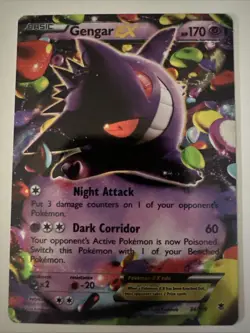 Gengar EX 34/119 XY Phantom Forces Holo Ultra Rare Pokemon TCG Card - Image 1