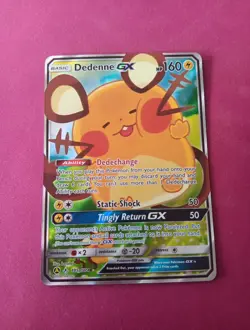 Dedenne GX 195a/214 Alternate Art Promo Full Art Pokemon Card NM - Image 1