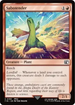 Sabotender 0153 MTG FINAL FANTASY Common NP - Image 1