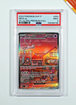 Pokemon PSA 9 Mew Ex #053 151 Ultra Premium Collection Promo 2023 Italiano - Image 1