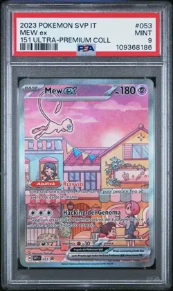 Pokemon PSA 9 Mew Ex #053 151 Ultra Premium Collection Promo 2023 Italiano - Image 2