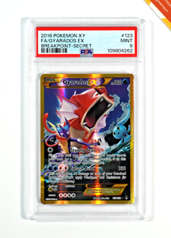 Pokemon PSA 9 Gyarados Ex #123 Full Art Breakpoint 2016 English - Image 1