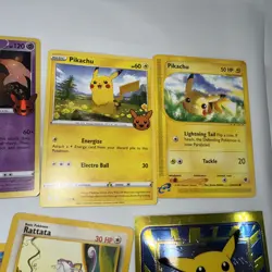 1999 Topps Pokemon JUMBO PIKACHU CHROME Holo 2021 & 1995 Card Lot - Image 5