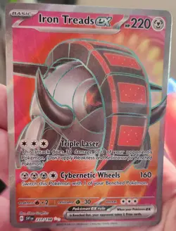 Pokemon TCG Iron Treads ex 233/198 Scarlet & Violet Base Ultra Rare Card NM - Image 1