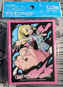 64 Ct Lillie & Clefairy Pokemon Center Pokemon Card Sleeves Sealed - Image 1