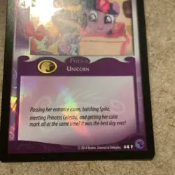 My Little Pony Card CCG Foil Promo #4 F Twilight Sparkle Cutie Mark Consultant - Image 2