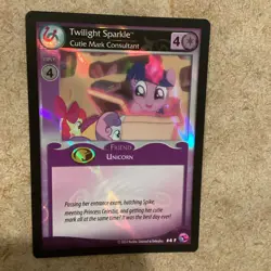 My Little Pony Card CCG Foil Promo #4 F Twilight Sparkle Cutie Mark Consultant - Image 3