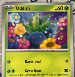 Oddish SVP102 Black Star Promo Scarlet & Violet Pokemon Card 2023 NM - Image 2