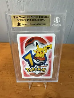 2006 Pokemon 10th Anniversary Weedle/Kakuna/beedrill Poker Playing Card BGS 10 - Image 2