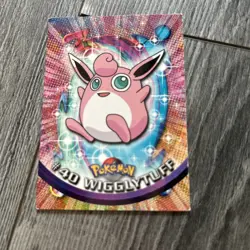 WIGGLYTUFF #40 Topps TV Animation BLACK LOGO Pokemon Card LP - Image 1