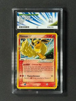 ACE 2 Flareon 100/108 Gold Star Pokemon Card Power Keepers Holo - Image 1