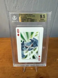 2006 Pokemon 10th Anniversary Metagross Poker Set Playing Card Rare BGS 9.5 - Image 1