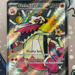 Skeledirge ex SVP081 Black Star Promo Holo Scarlet & Violet Pokemon Card 2024 NM - Image 2